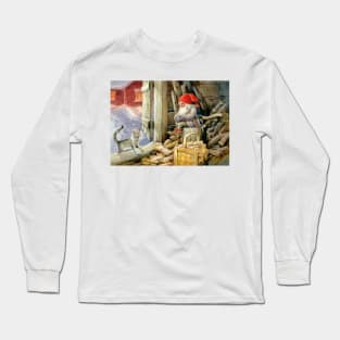 “In the Woodshed” by Jenny Nystrom Long Sleeve T-Shirt